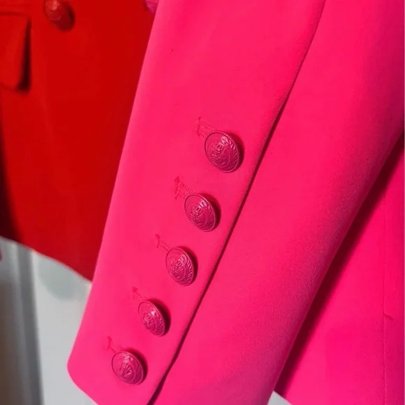 L’agence Kenzie Colorblock Women's Blazer - Red and Pink